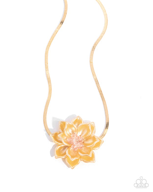 Banquet Blossom Yellow Necklace