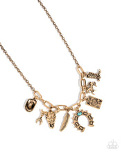 Load image into Gallery viewer, Saloon Girl Gold Necklace