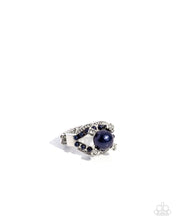 Load image into Gallery viewer, Pearl Prototype Blue Skinny Band Ring