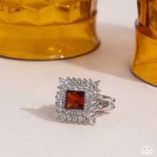 Load image into Gallery viewer, Sovereign Square Brown Skinny Band Ring