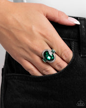 Load image into Gallery viewer, Stubborn Shimmer Green Skinny Band Ring
