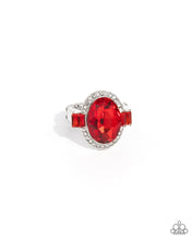 Load image into Gallery viewer, Stubborn Shimmer Red Skinny Band Ring
