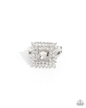 Load image into Gallery viewer, Sovereign Square Silver Skinny Band Rink