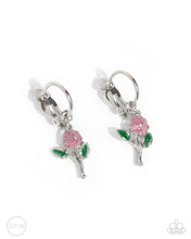 Load image into Gallery viewer, Rose Routine Pink Clip On Earrings