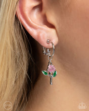 Load image into Gallery viewer, Rose Routine Pink Clip On Earrings