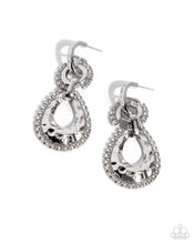 Load image into Gallery viewer, Hammered Highway White Earring
