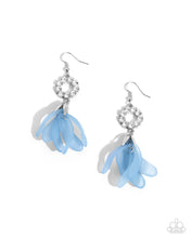 Load image into Gallery viewer, Profuse Petals Blue Earrings