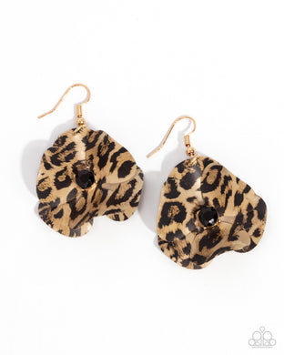 Legendary Leopard Black Earrings