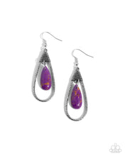 Load image into Gallery viewer, Neatly Natural Purple Earrings