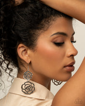Load image into Gallery viewer, Reminiscent Rosette Silver Earrings