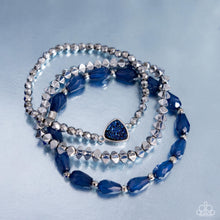 Load image into Gallery viewer, Druzy Decadence Blue Bracelet