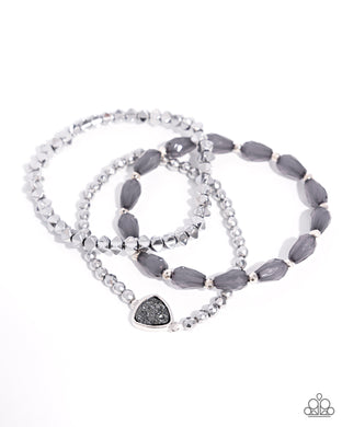 Druzy Decadence Silver Bracelet