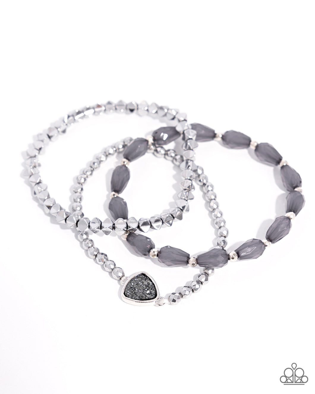 Druzy Decadence Silver Bracelet