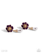 Load image into Gallery viewer, Regency Reign Purple Clip On Earrings