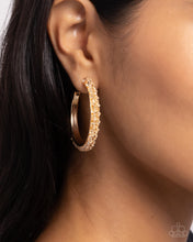 Load image into Gallery viewer, Glowing Garland Gold Hoop Earrings
