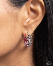 Load image into Gallery viewer, Stellar Surrender Red Hoop Earrings