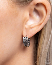 Load image into Gallery viewer, Off the Beaten Track Silver Hoop Earrings