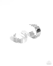 Load image into Gallery viewer, Interlocked Immunity Silver Hoop Earrings