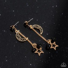 Load image into Gallery viewer, Astral Admiration Black Earrings