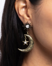 Load image into Gallery viewer, Cosmic Cutie Brass Earrings