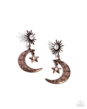 Load image into Gallery viewer, Cosmic Cutie Copper Earrings