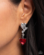 Load image into Gallery viewer, Valentines Vaudeville Red Earrings