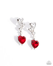 Load image into Gallery viewer, Valentines Vaudeville Red Earrings