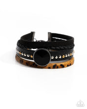 Load image into Gallery viewer, Fair LEATHER Black Clasp Wrap