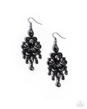 Load image into Gallery viewer, Chandelier Celebration Black Earrings