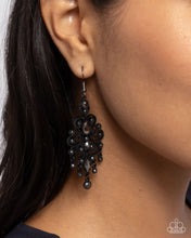 Load image into Gallery viewer, Chandelier Celebration Black Earrings