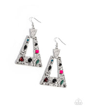 Load image into Gallery viewer, Warped Wanderer Black Earrings