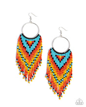 Load image into Gallery viewer, Waving the Banner Multi Seed Bead Earrings