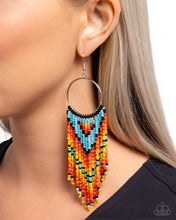 Load image into Gallery viewer, Waving the Banner Multi Seed Bead Earrings