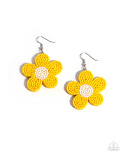 Load image into Gallery viewer, Seed Bead Vibrancy Yellow Seed Bead Earrings