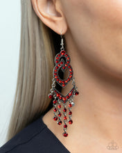 Load image into Gallery viewer, Pristine Precipitation Red Earrings