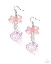 Load image into Gallery viewer, Feminine Freefall Pink Earrings