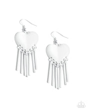 Load image into Gallery viewer, Flirty Fringe White Earrings