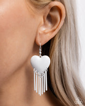 Load image into Gallery viewer, Flirty Fringe White Earrings
