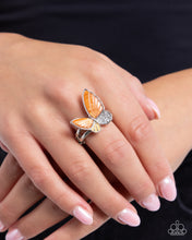 Load image into Gallery viewer, Fluttering Fidelity Orange Skinny Band Ring