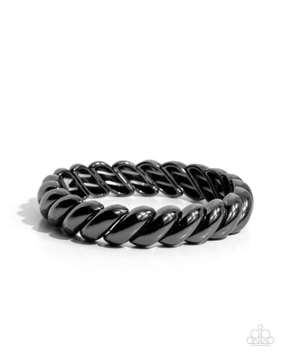 Carefree Curls Black Bracelet