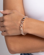 Load image into Gallery viewer, Mismatched Movement Rose Gold Bracelet