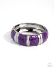 Load image into Gallery viewer, Pearly Persistence Purple Hinged Bracelet