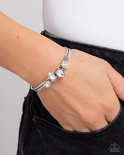 Load image into Gallery viewer, Prolific Patron White Cuff Bracelet