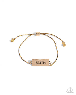 Confession of Faith Gold Bracelet