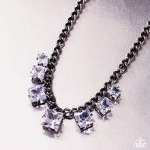 Load image into Gallery viewer, Seeking Out Squares Black Necklace