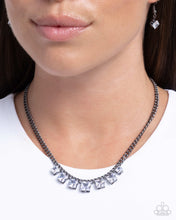 Load image into Gallery viewer, Seeking Out Squares Black Necklace
