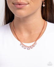 Load image into Gallery viewer, Seeking Out Squares Copper Necklace
