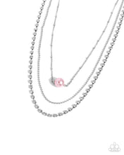 Load image into Gallery viewer, Symmetrical Shimmer Pink Necklace