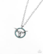 Load image into Gallery viewer, Longhorn Lasso Blue Necklace