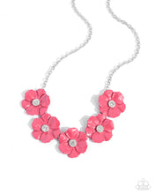 Load image into Gallery viewer, Floral Favor Pink Necklace